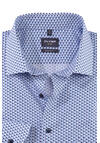 Produktbild fr 'OLYMP Luxor modern fit Hemd Langarm Haifischkragen Muster blau'