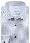 Produktbild fr 'OLYMP Luxor modern fit Hemd Langarm New Kent Kragen Muster wei'