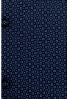 Produktbild fr 'OLYMP Luxor modern fit Hemd extra kurzer Arm New Kent Kragen Muster dunkelblau'