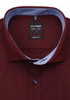 Produktbild fr 'OLYMP Level Five body fit Hemd Langarm New Kent Kragen Muster rot'