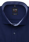 Produktbild fr 'OLYMP Level Five body fit Hemd Langarm New Kent Kragen Muster blau'