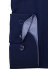 Produktbild fr 'OLYMP Level Five body fit Hemd Langarm New Kent Kragen Muster blau'