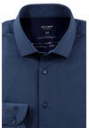 Produktbild fr 'OLYMP Level Five 24/Seven body fit Hemd Langarm Muster blau'