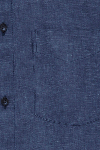 Produktbild fr 'OLYMP Casual regular fit Hemd Langarm New Kent Kragen Leinen dunkelblau'