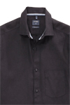 Produktbild fr 'OLYMP Casual regular fit Hemd Langarm New Kent Kragen Leinen schwarz'
