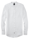 Produktbild fr 'OLYMP Casual regular fit Hemd Langarm Stehkragen Leinen dunkelblau'
