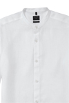 Produktbild fr 'OLYMP Casual regular fit Hemd Langarm Stehkragen Leinen dunkelblau'