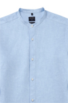 Produktbild fr 'OLYMP Casual regular fit Hemd Langarm Stehkragen Leinen hellblau'
