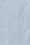 Produktbild fr 'OLYMP Casual regular fit Hemd Langarm New Kent Kragen Leinen Streifen hellblau'