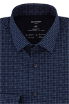 Produktbild fr 'OLYMP Luxor modern fit 24/Seven Hemd Langarm New Kent Kragen Muster dunkelblau'