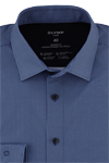 Produktbild fr 'OLYMP Luxor modern fit 24/Seven Hemd Langarm New Kent Kragen Muster blau'