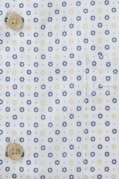 Produktbild fr 'OLYMP Luxor modern fit Hemd Halbarm New Kent Kragen Blumenmuster hellblau'