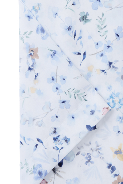 Produktbild fr 'OLYMP Luxor modern fit Hemd Halbarm New Kent Kragen Blumenmuster blau'