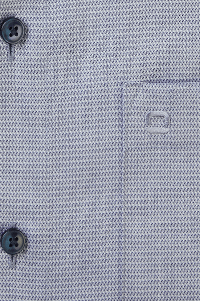 Produktbild fr 'OLYMP Luxor modern fit Hemd Halbarm New Kent Kragen Struktur dunkelblau'