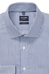 Produktbild f�r 'OLYMP Luxor modern fit Hemd extra langer Arm New Kent Kragen Twill Streifen hellblau'
