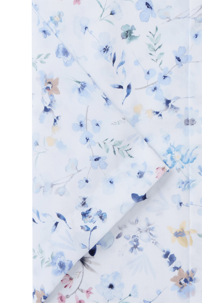 Produktbild fr 'OLYMP Luxor comfort fit Hemd Halbarm New Kent Kragen Blumenmuster blau'