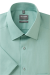 Produktbild fr 'OLYMP Luxor comfort fit Hemd Halbarm New Kent Kragen Faux grn'