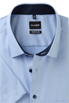 Produktbild fr 'OLYMP Luxor comfort fit big Hemd Halbarm New Kent Kragen Natte hellblau'