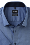 Produktbild fr 'OLYMP Luxor comfort fit big Hemd Halbarm New Kent Kragen Natte rauchblau'