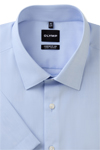 Produktbild fr 'OLYMP Luxor comfort fit big Hemd Halbarm New Kent Kragen Chambray blau'