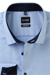 Produktbild fr 'OLYMP Luxor comfort fit big Hemd Langarm New Kent Kragen Natte hellblau'