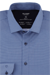 Produktbild fr 'OLYMP Level Five 24/Seven body fit Hemd Langarm New Kent Kragen Muster blau'