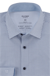 Produktbild fr 'OLYMP Level Five 24/Seven body fit Hemd Langarm New Kent Kragen Muster wei'