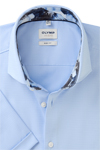 Produktbild fr 'OLYMP Level Five body fit Hemd Halbarm New Kent Kragen Faux hellblau'