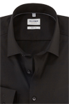 Produktbild fr 'OLYMP Level Five body fit Hemd Langarm New Kent Kragen Satin schwarz'