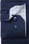 Produktbild fr 'OLYMP No. Six 24/Seven super slim Langarm New Kent Kragen Twill nachtblau'