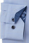 Produktbild fr 'OLYMP No. Six super slim Hemd Langarm New Kent Kragen Struktur hellblau'