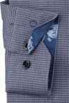 Produktbild fr 'OLYMP No. Six super slim Hemd extra langer Arm New Kent Kragen Struktur nachtblau'