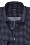 Produktbild fr 'OLYMP No. Six super slim Hemd Langarm New Kent Kragen Muster dunkelblau'
