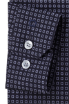 Produktbild fr 'OLYMP No. Six super slim Hemd Langarm New Kent Kragen Muster dunkelblau'