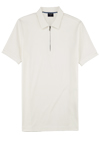 Produktbild fr 'OLYMP Regular Fit Polo Halbarm Reiverschluss Polokragen Jersey wei'
