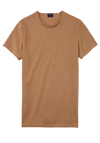 Produktbild fr 'OLYMP Regular Fit T-Shirt Halbarm Rundhals Stretch Jersey hellbraun'
