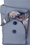 Produktbild f�r 'OLYMP Level Five body fit Langarm New Kent Kragen Struktur nachtblau'