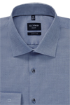 Produktbild f�r 'OLYMP No. Six super slim Hemd extra langer Arm New Kent Kragen Struktur rauchblau'