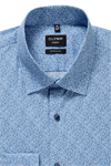 Produktbild f�r 'OLYMP No. Six super slim Hemd Langarm New Kent Kragen Muster blau'