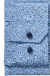 Produktbild f�r 'OLYMP No. Six super slim Hemd Langarm New Kent Kragen Muster blau'
