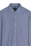 Produktbild f�r 'OLYMP Luxor 24/Seven modern fit Hemd Langarm New Kent Kragen Jersey Muster dunkelblau'