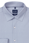 Produktbild f�r 'OLYMP Luxor 24/Seven modern fit Hemd Langarm New Kent Kragen Jersey Muster hellblau'
