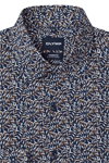 Produktbild f�r 'OLYMP Luxor 24/Seven modern fit Hemd Langarm New Kent Kragen Jersey Muster blau'