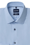 Produktbild f�r 'OLYMP Luxor modern fit Hemd Langarm New Kent Kragen Muster blau'