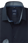 Produktbild f�r 'OLYMP Luxor comfort fit Hemd Langarm New Kent Kragen Popeline wei�'