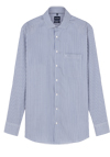 Produktbild f�r 'OLYMP Luxor comfort fit Hemd Langarm New Kent Kragen Twill Streifen hellblau'