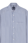 Produktbild f�r 'OLYMP Luxor comfort fit Hemd Langarm New Kent Kragen Twill Streifen hellblau'