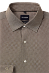 Produktbild f�r 'OLYMP Level Five 24/Seven body fit Hemd Langarm New Kent Kragen Jersey Muster braun'