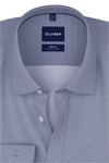 Produktbild f�r 'OLYMP Level Five 24/Seven body fit Hemd extra langer Arm New Kent Kragen Jersey Muster blau'