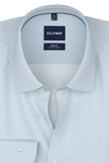 Produktbild f�r 'OLYMP Level Five 24/Seven body fit Hemd Langarm New Kent Kragen Jersey Muster hellblau'